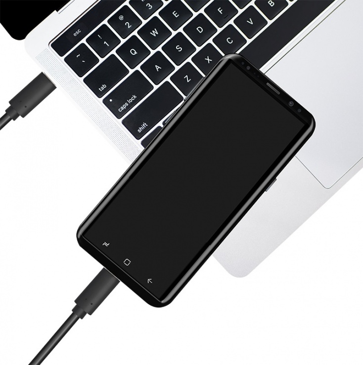 Imagine Cablu USB 3.1-C la USB-C 3A T-T 0.5m Negru, Logilink CU0128